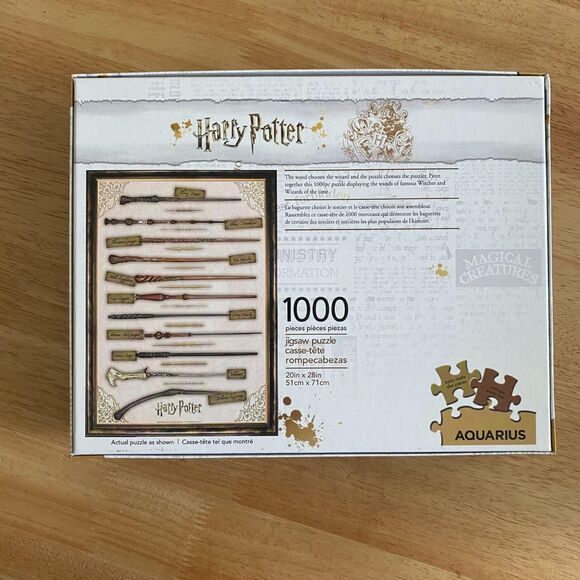 AQUARIUS Harry Potter Puzzle Wands (1000 Piece Jigsaw Puzzle) - Picture 3 of 3